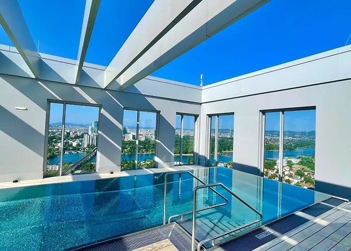 Infinity Pool Mit Blick Ueber Wien